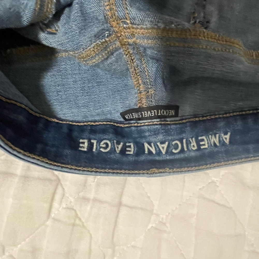 American Eagle Dark Blue Skinny Jeans - Picture 6 of 7
